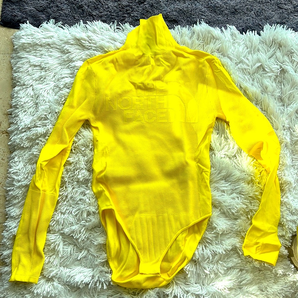 NWT: The North Face Womens Black Series Engineered-Knit Graphic Bodysuit Sz Xs